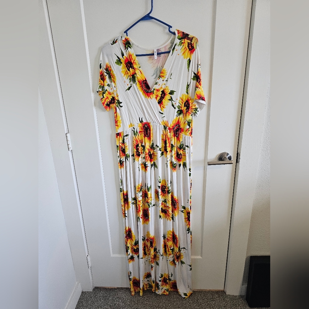 Xpenyo sunflower maternity dress XL